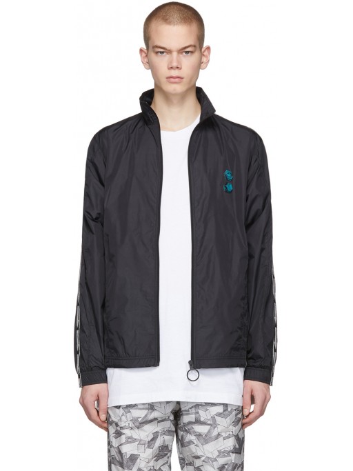 OFF-WHITE Black Tracktop Jacket