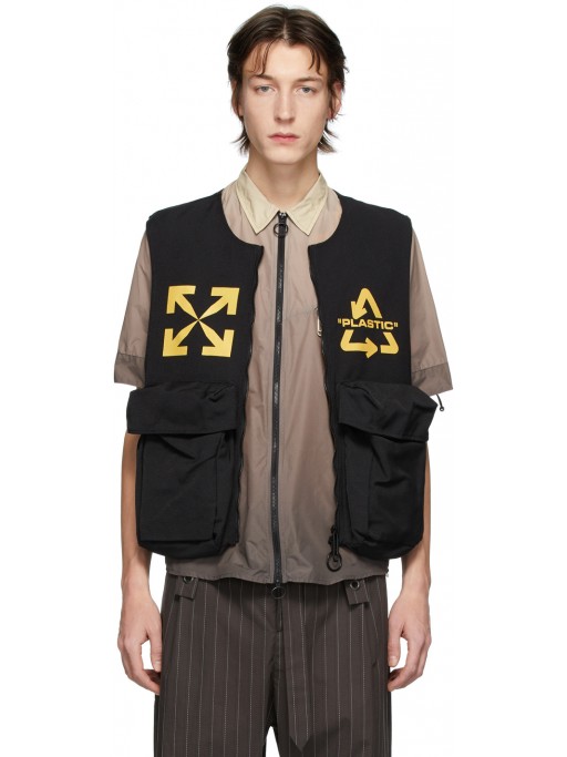 OFF-WHITE Black Multisym Skydive Utility Vest