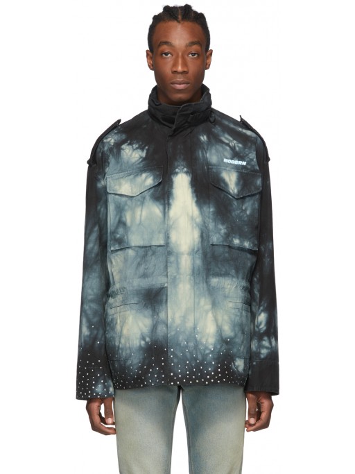 OFF-WHITE Black Tie-Dye New Field Jacket