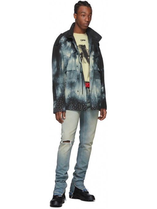 OFF-WHITE Black Tie-Dye New Field Jacket