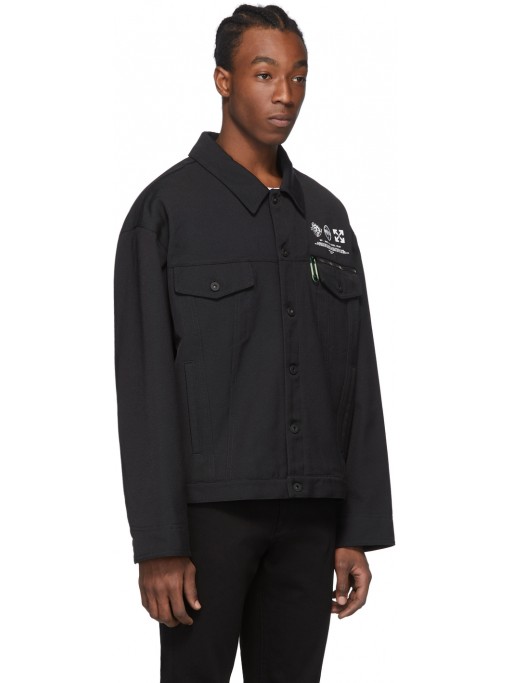 OFF-WHITE Black Universal Key' Jacket