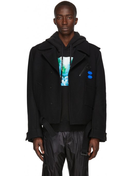 OFF-WHITE Black Arrows Peacoat