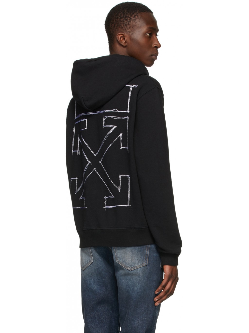 OFF-WHITE Black Little Girl Hoodie