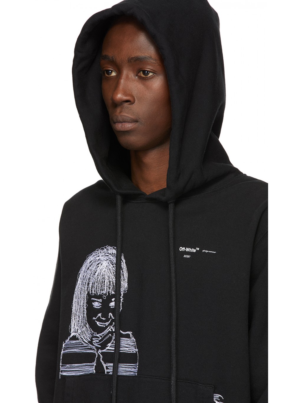 OFF-WHITE Black Little Girl Hoodie