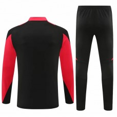 Bayern Munich Mens Black Training Technical Football Tracksuit 2024-25