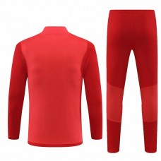 Bayern Munich Mens Red Training Technical Football Tracksuit 2024-25