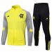 CR Flamengo Mens Yellow Training Presentation Football Tracksuit 2024-25