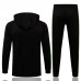 Ajax Amsterdam Black Hooded Presentation Football Tracksuit 2021-22