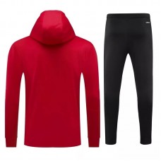 Ajax Amsterdam Red Hooded Presentation Football Tracksuit 2021-22