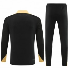 PSG Mens Black Training Technical Football Tracksuit 2024-25