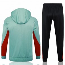 Liverpool FC Mens Green Training Hooded Presentation Football Tracksuit 24-25