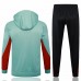 Liverpool FC Mens Green Training Hooded Presentation Football Tracksuit 24-25