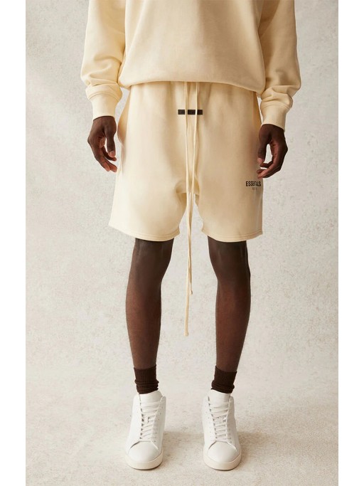 Fear Of God Essentials Cream Sweat Shorts