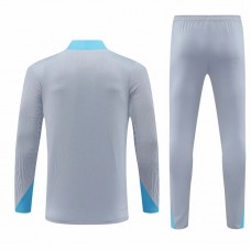 Atlético de Madrid Grey Mens Training Technical Football Tracksuit 2024-25
