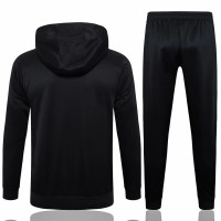 FC Barcelona Mens Black Hooded Presentation Football Tracksuit 2024-25