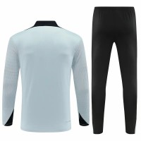 FC Barcelona Mens White Training Technical Football Tracksuit 2024-25