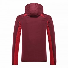 FC Barcelona Mens Red Football Windbreaker 2022-23
