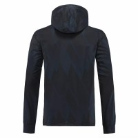 Real Madrid DNA Raglan Full-Zip Hoodie Windbreaker Jacket Navy