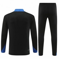 Inter Milan Mens Black Training Technical Football Tracksuit 2024-25