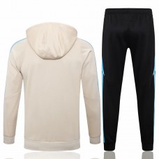 Argentina Mens Beige Training Hooded Technical Football Tracksuit 2024-25
