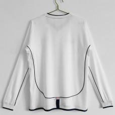 England Long Sleeve Home Retro Jersey 2002 