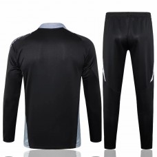 Italy Mens Black Training Technical Football Tracksuit 2024-25