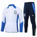 Italy Mens White Training Presentation Football Tracksuit 2024-25