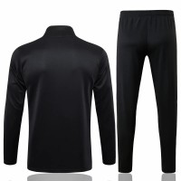 Al Nassr FC Mens Black Training Presentation Football Tracksuit 24-25