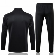 Al Nassr FC Mens Black Training Presentation Football Tracksuit 24-25